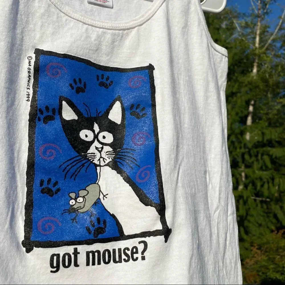 Got Mouse? Funny Graphic Tank Top S